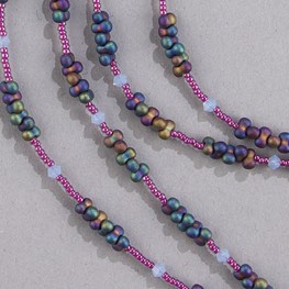Bittersweet Berry Bead Necklace Lilac